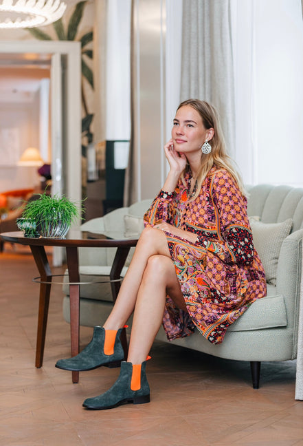 Chelsea Boots Army - Neon Orange