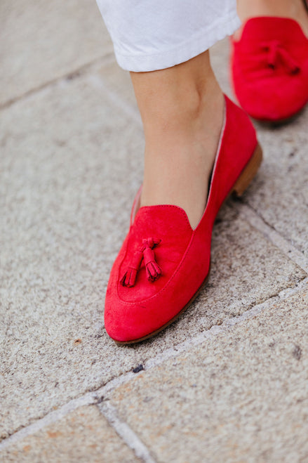 Deluxe Tassel Loafer Rosso