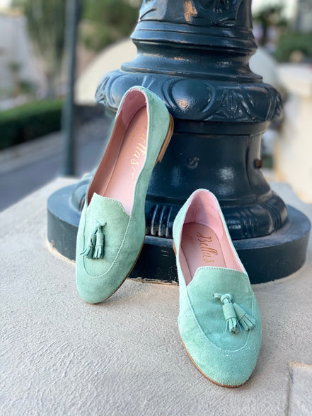 Deluxe Tassel Loafer Aqua